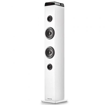 NGS SKYCHARMPRO Torre de Sonido 80W Bluetooth 5.4 Óptica USB Auxiliar Micrófono Blanco NGS SKYCHARMPRO Torre de Sonido 80W Bluetooth 5.4 Óptica USB Auxiliar Micrófono Blanco